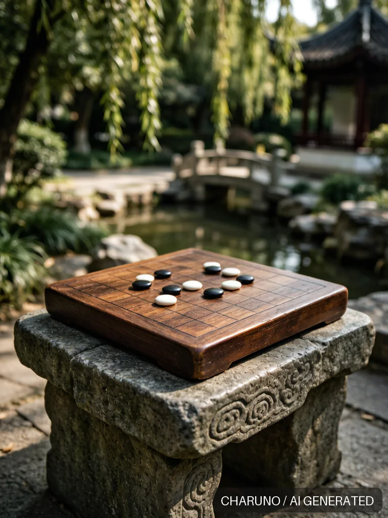 公园下棋 · 图库，第 5 张生成图片