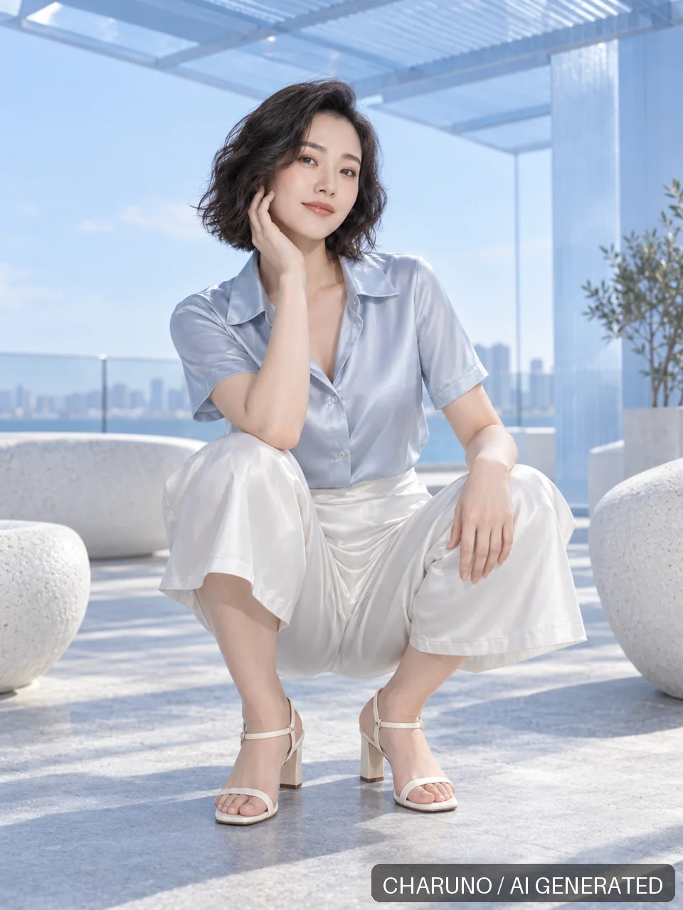 阮澄汐 · 银蓝流影，第 7 张生成图片