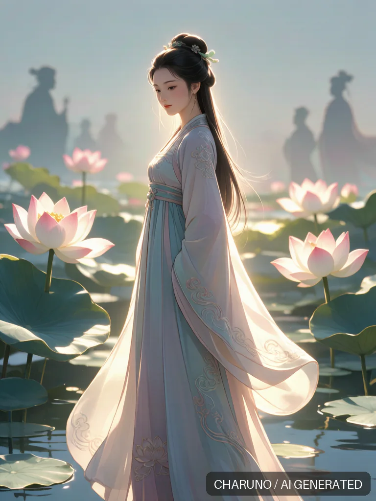 荷花仙姑 · 图库，第 6 张生成图片