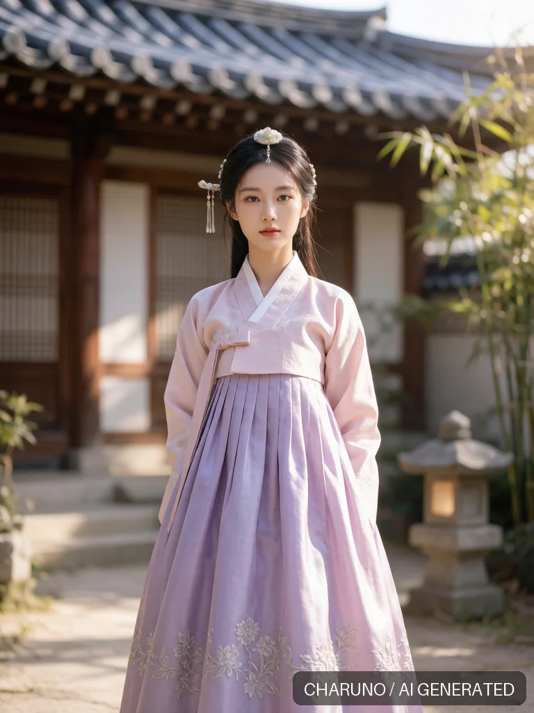 韩服佳人 · 图库,第 8 张生成图片