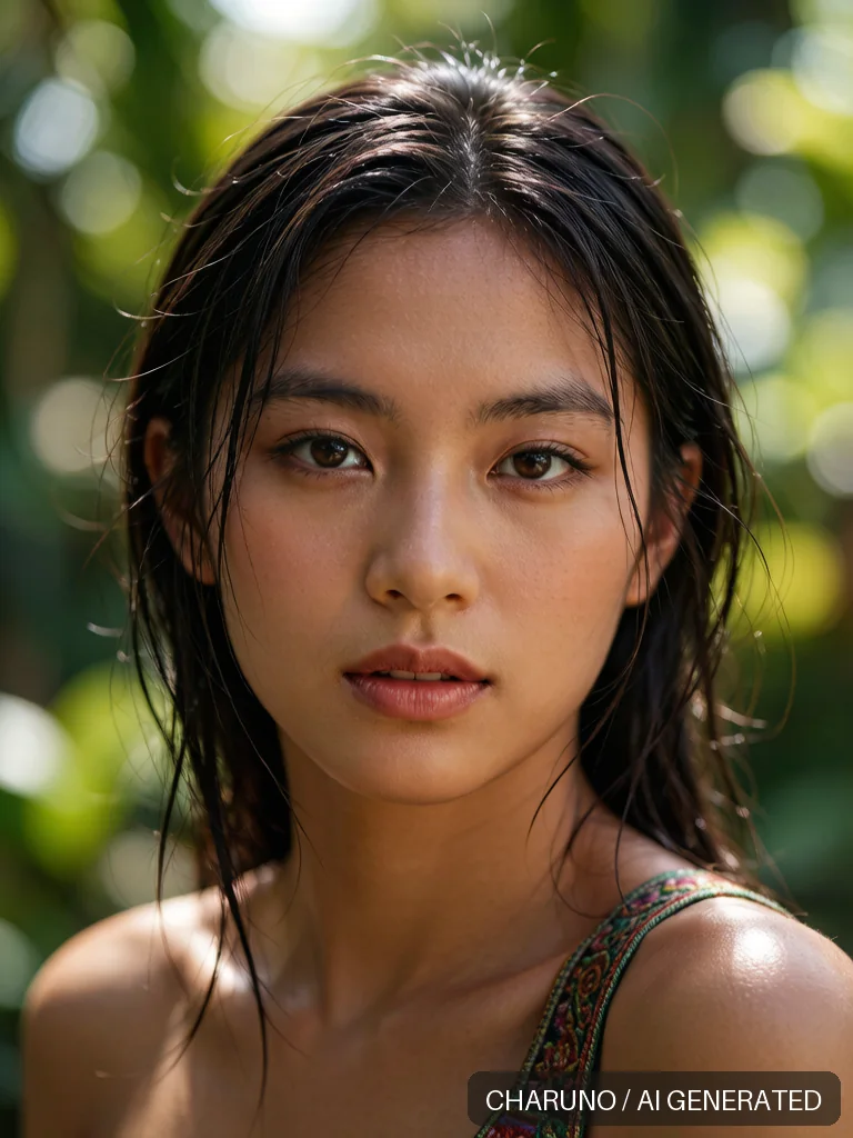 傣族少女 · 图库，第 5 张生成图片