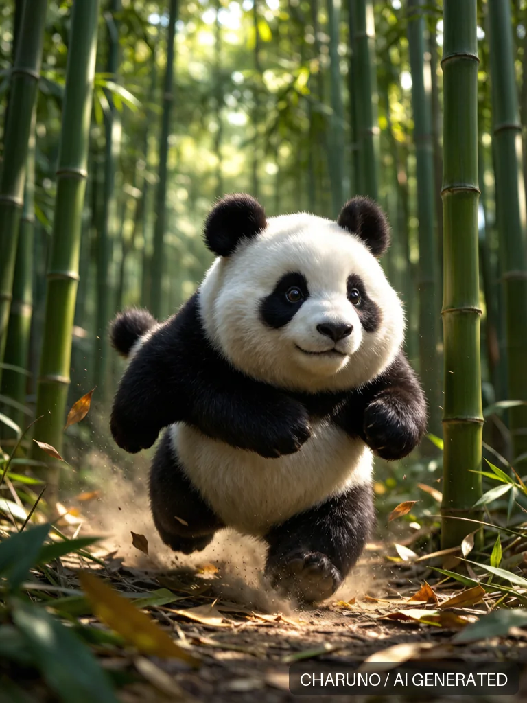 憨态熊猫 · 图库,第 3 张生成图片