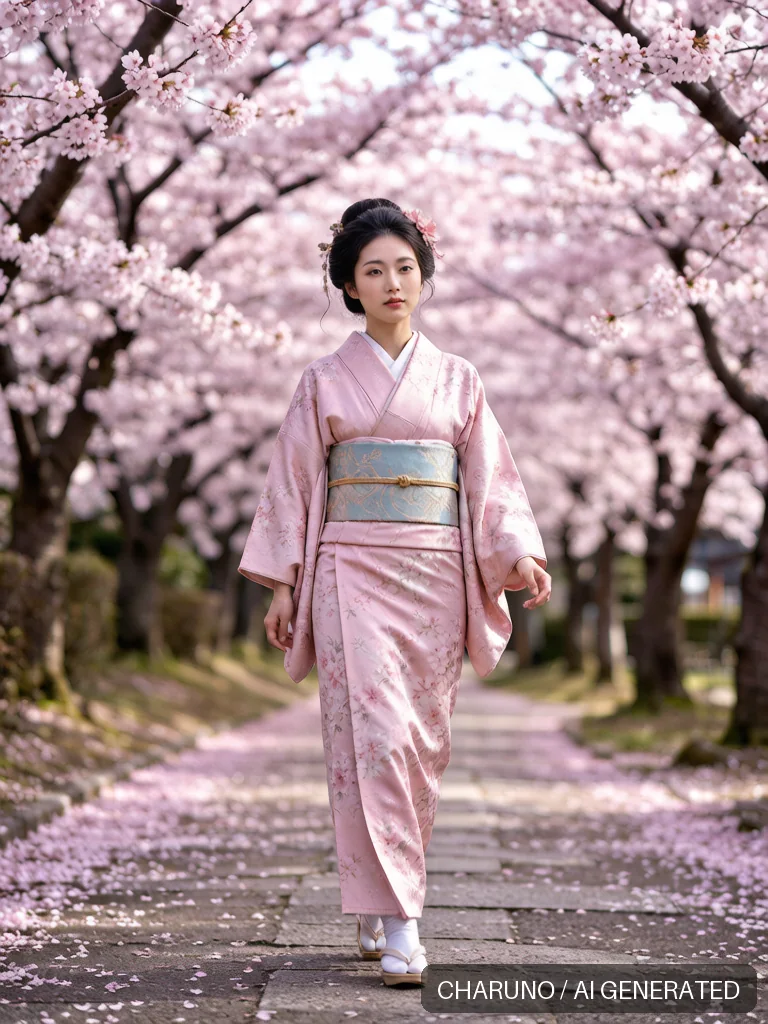 日式和服美人 · 图库,第 4 张生成图片