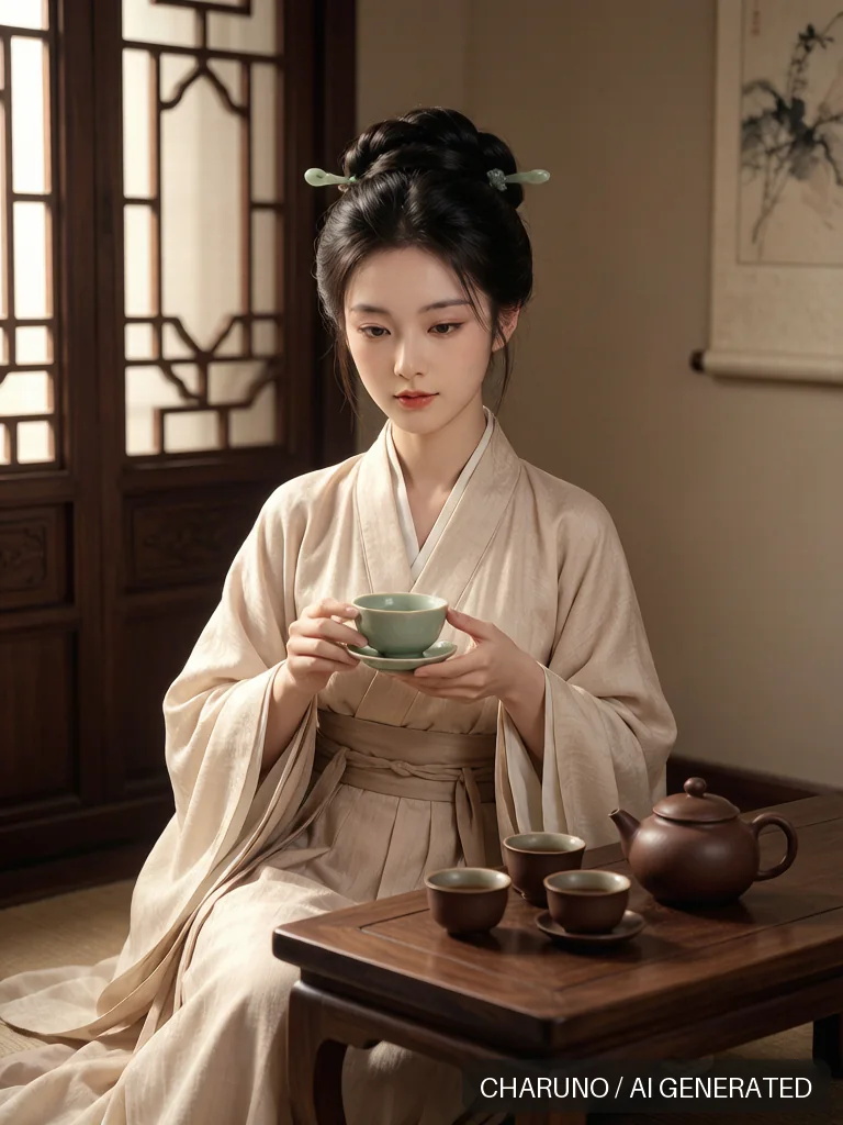 茶艺师 · 图库，第 3 张生成图片