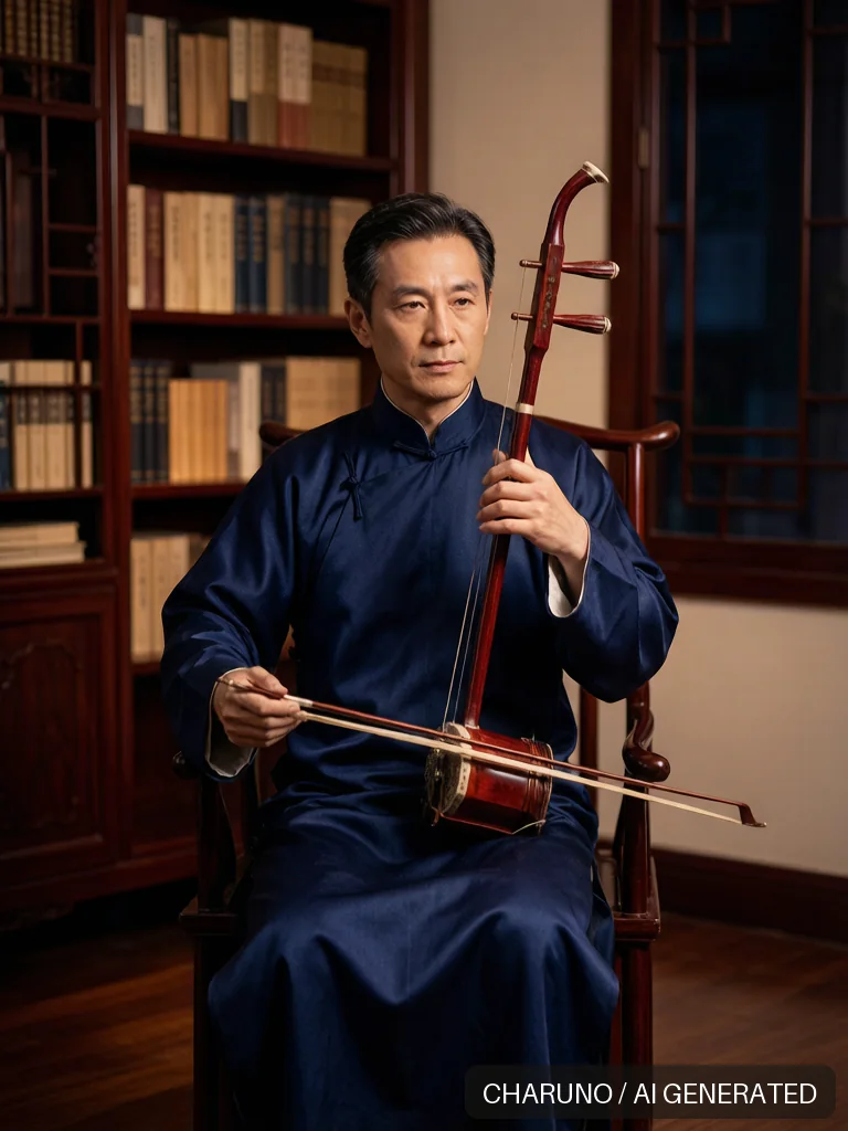 二胡乐师 · 图库,第 3 张生成图片