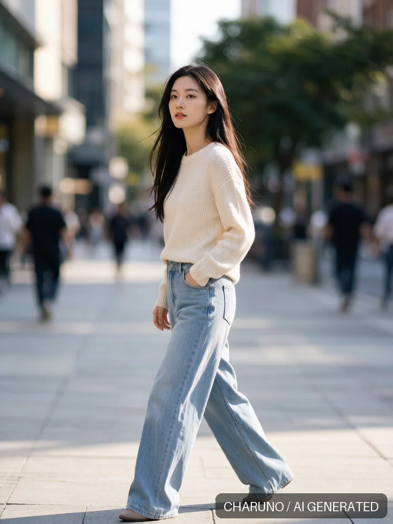 城市漫步少女 · 图库，第 4 张生成图片