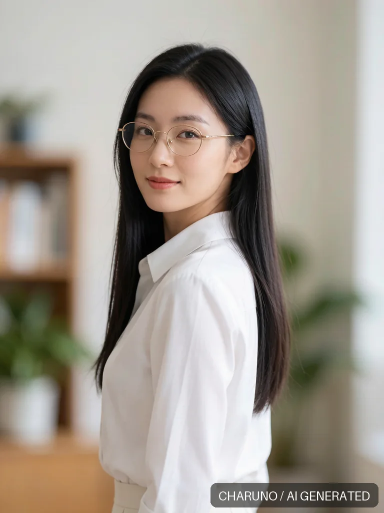 知性书卷女教师 · 图库，第 7 张生成图片
