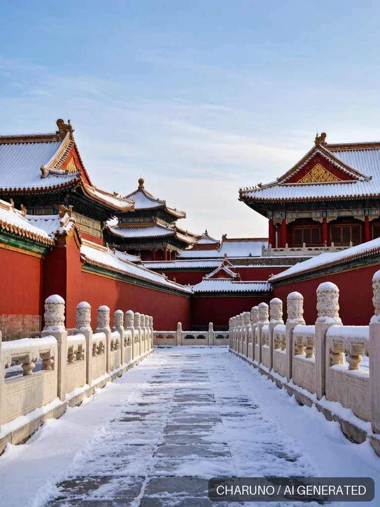 故宫雪景 · 图库，第 8 张生成图片