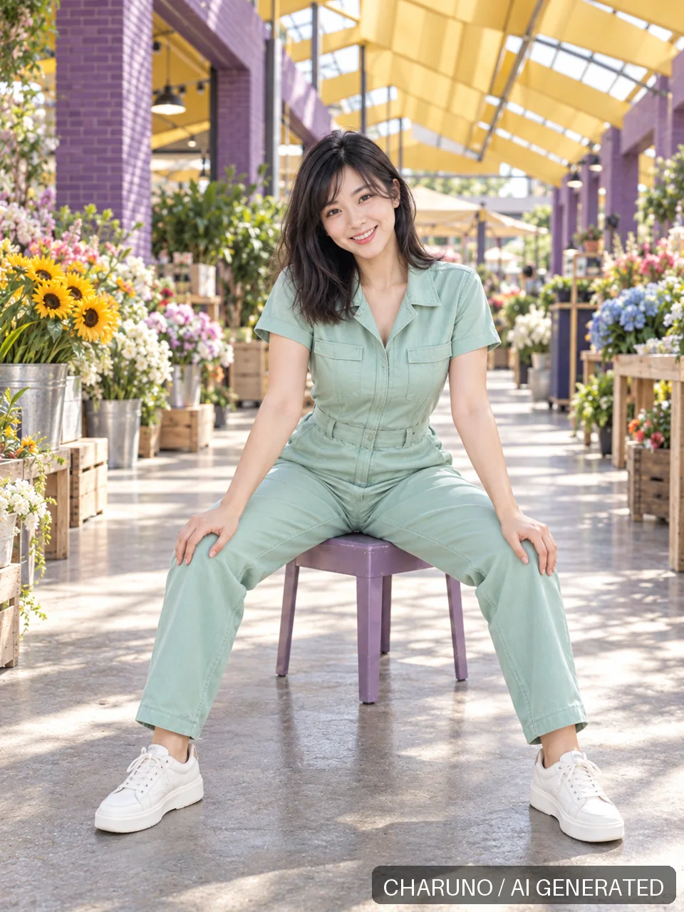 姚杏·都市露肩·晴夏八景，第 3 张生成图片