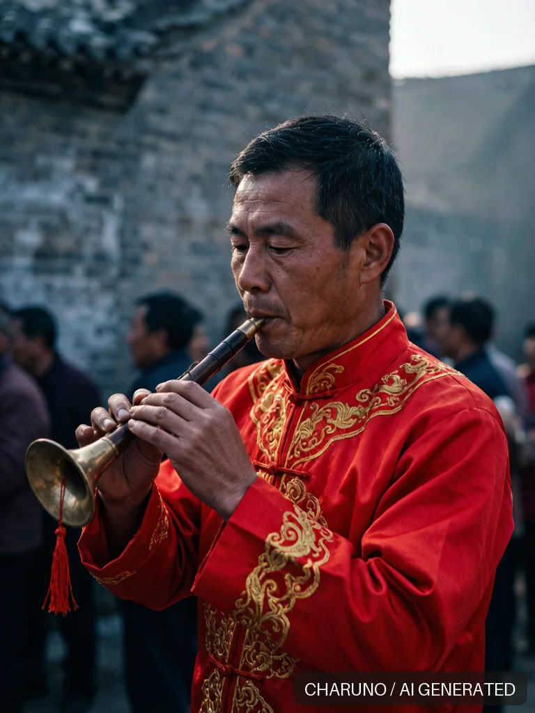 唢呐艺人 · 图库，第 7 张生成图片
