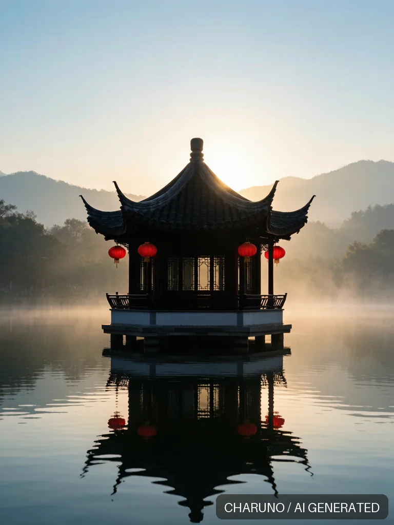 园林水榭 · 图库，第 4 张生成图片
