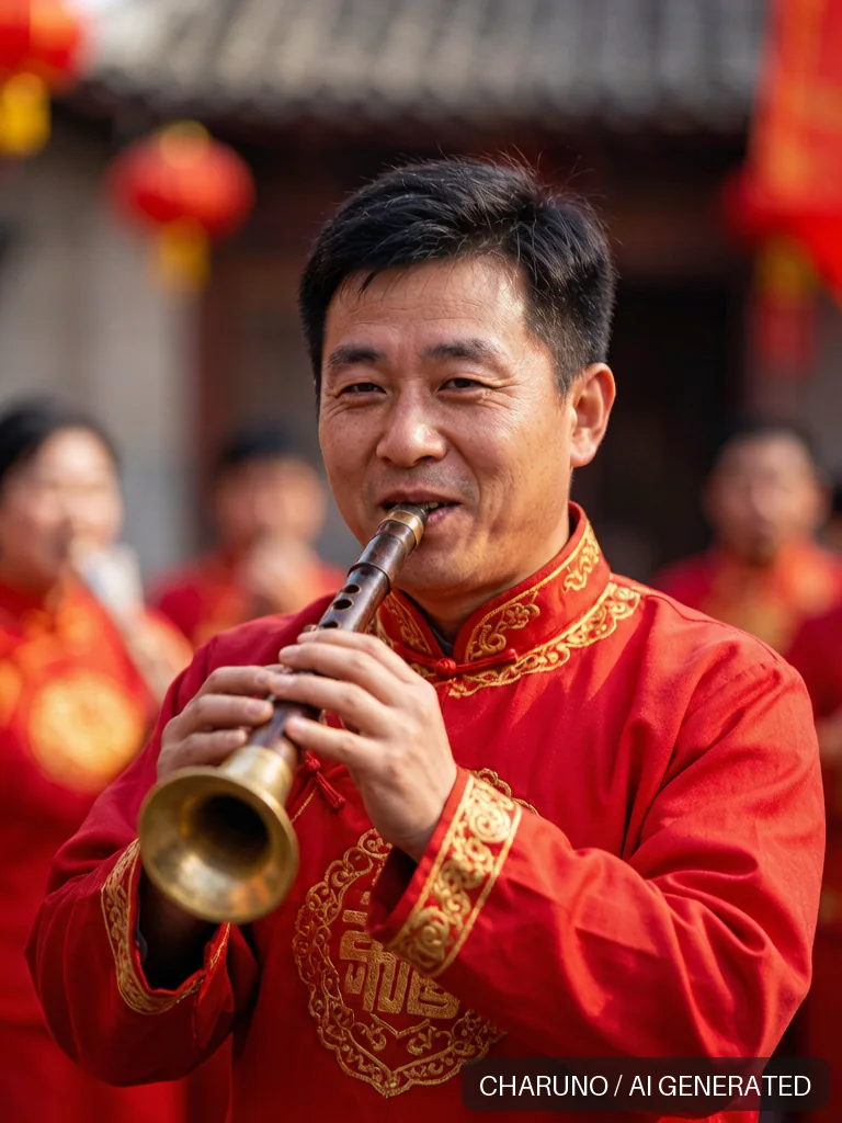 唢呐乐师 · 图库，第 7 张生成图片