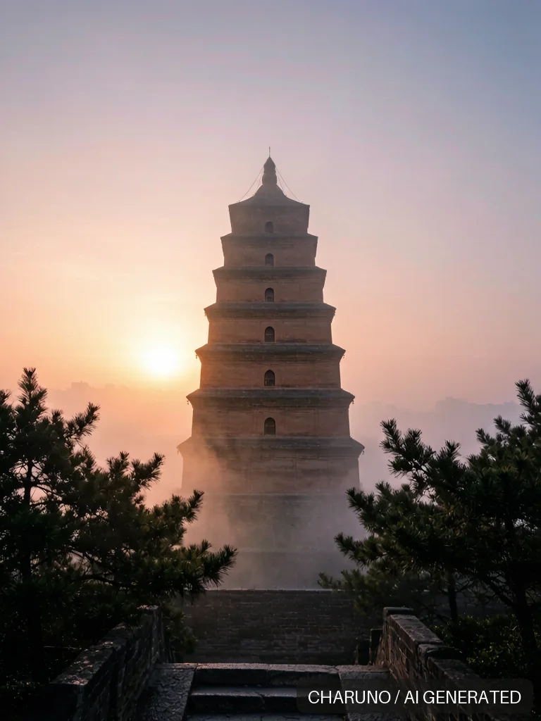 大雁塔 · 图库，第 7 张生成图片