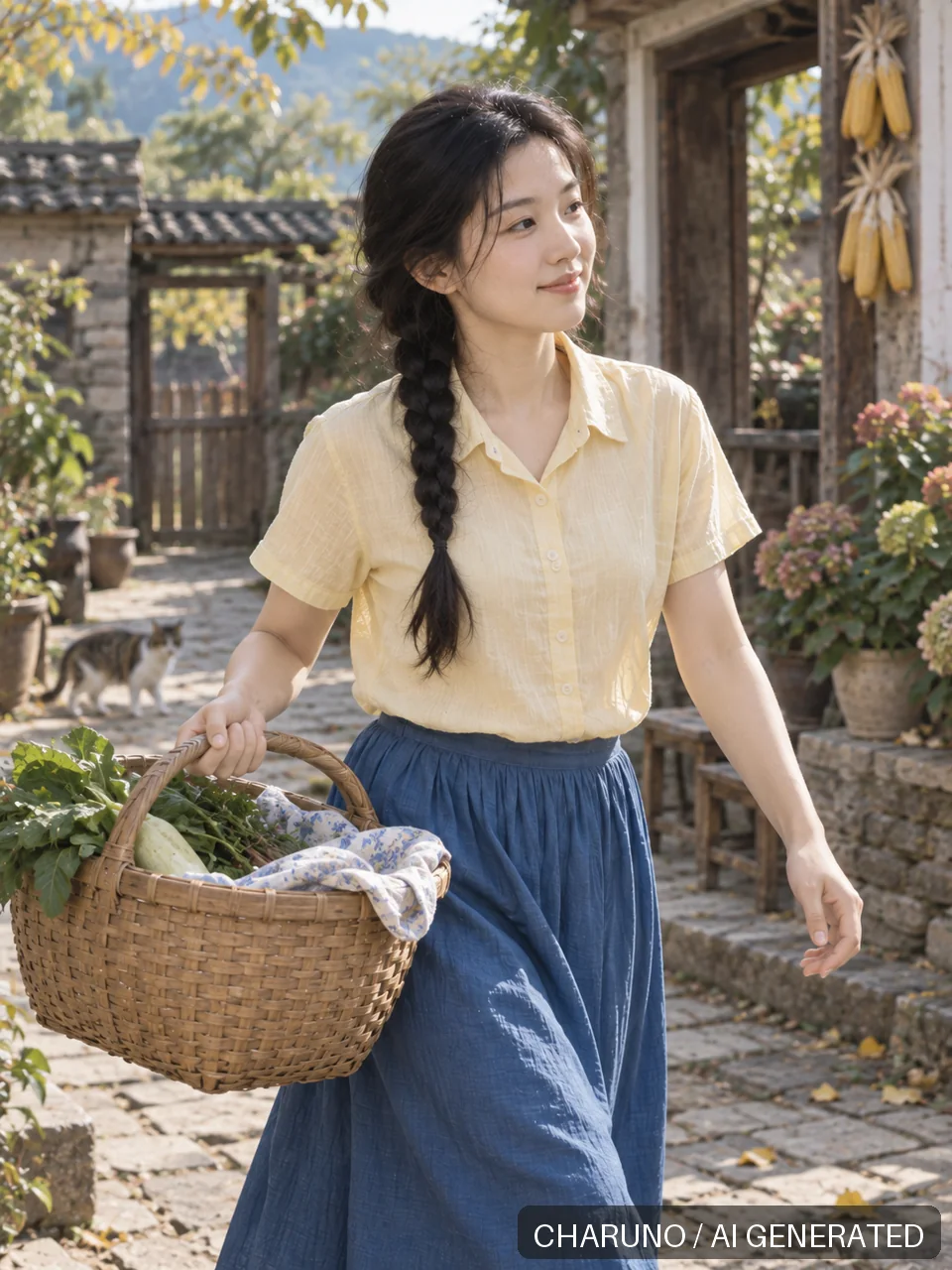 多彩日常·乡间小院，第 4 张生成图片