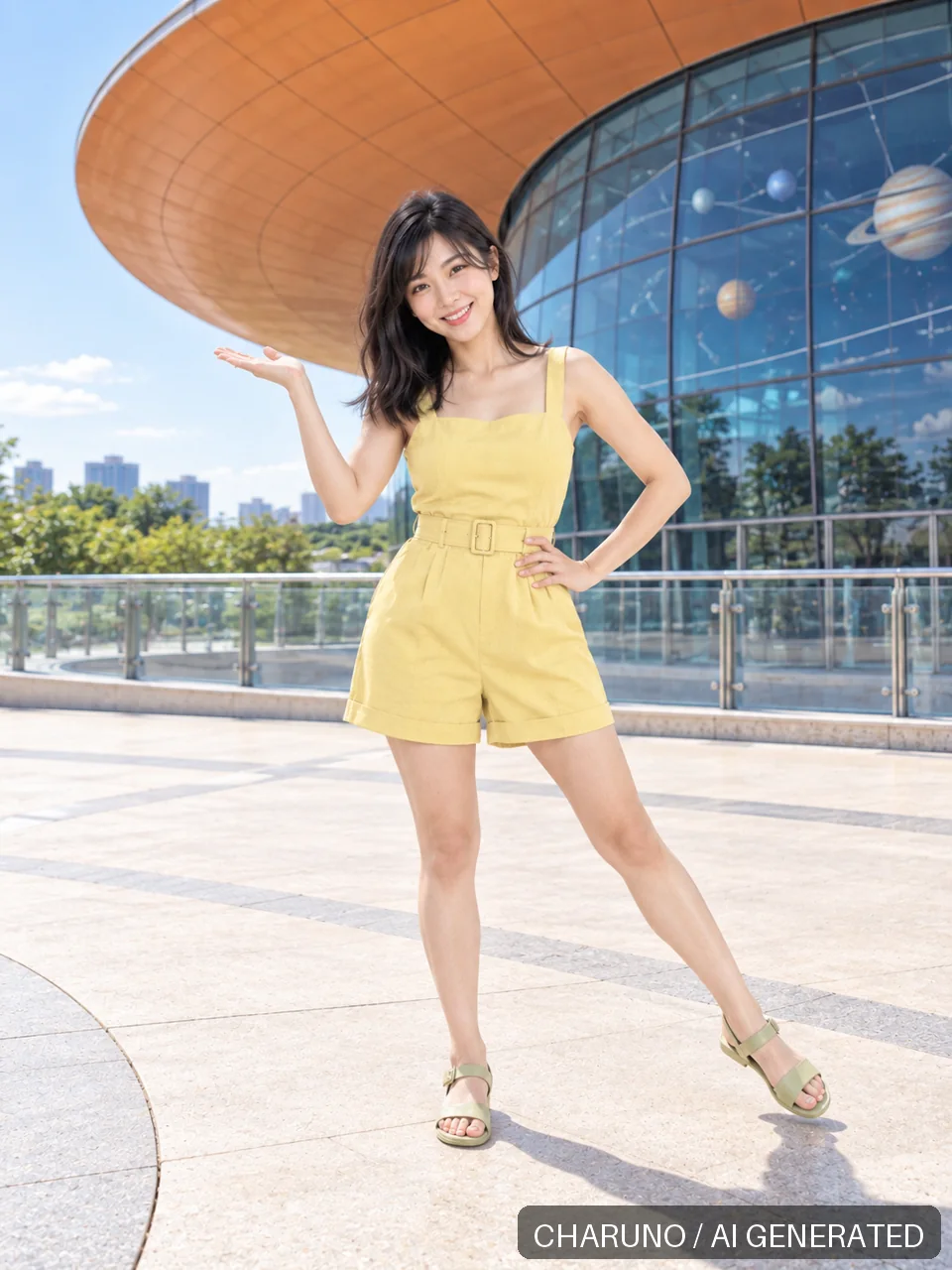姚杏·都市露肩·晴夏八景，第 7 张生成图片