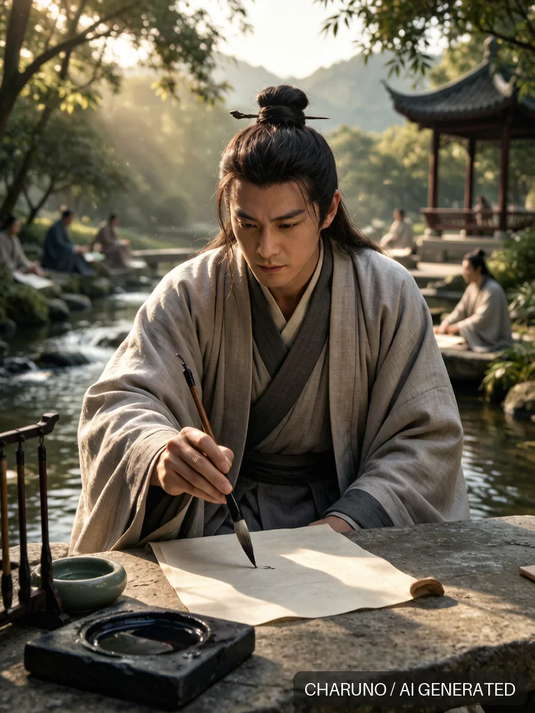 书圣王羲之 · 图库，第 5 张生成图片