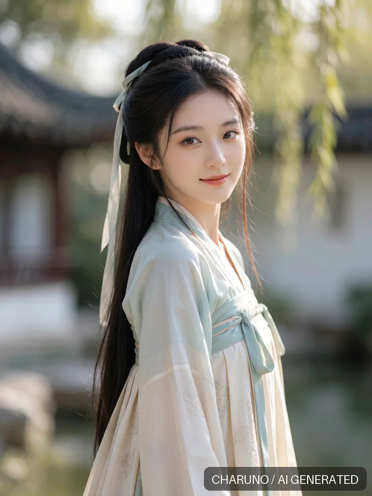 汉服少女 · 图库，第 7 张生成图片